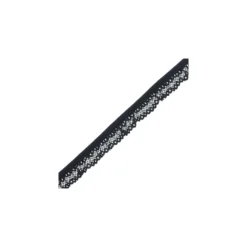 Galon Dentelle Froncée 20 mm - Noir