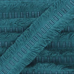 Galon double frange 45mm Wren - bleu paon
