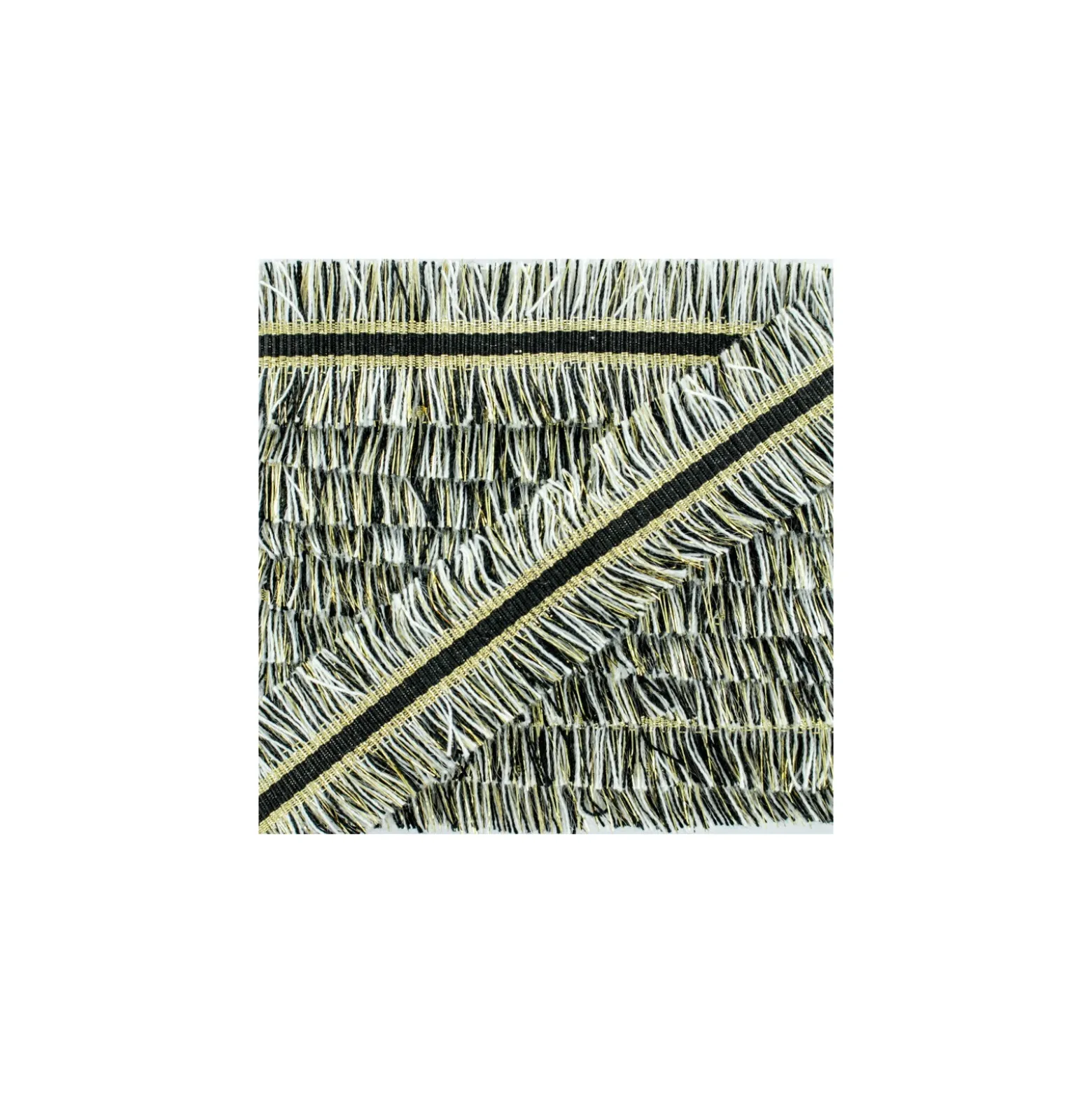 Galon Double Franges NightChik - Noir/Blanc