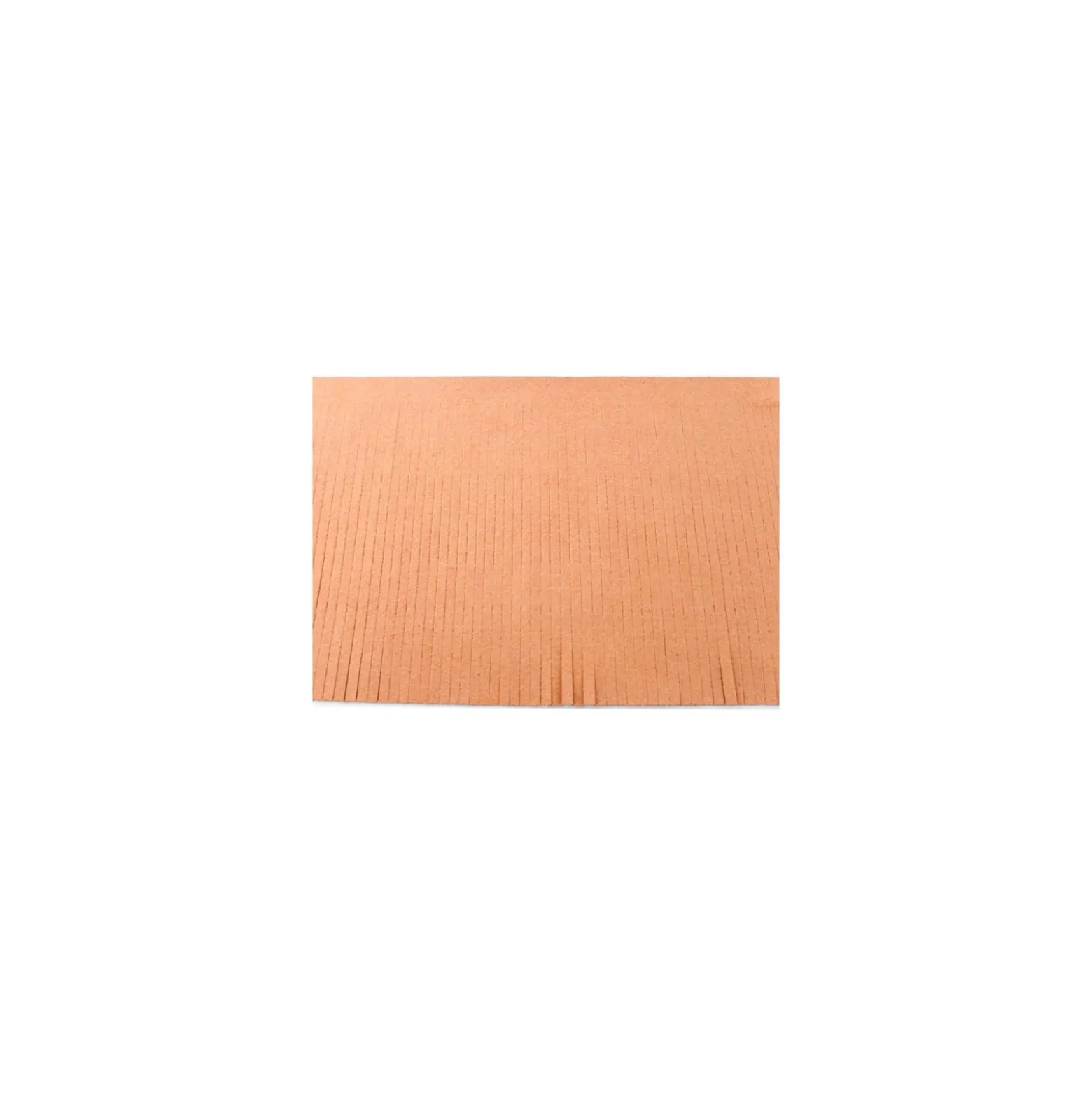 Galon franges suédine 12cm - pèche x 50cm