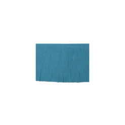 Galon franges suédine 12cm - pétrole x 50cm