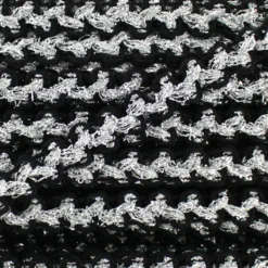 Galon Gala lurex noir et argenté