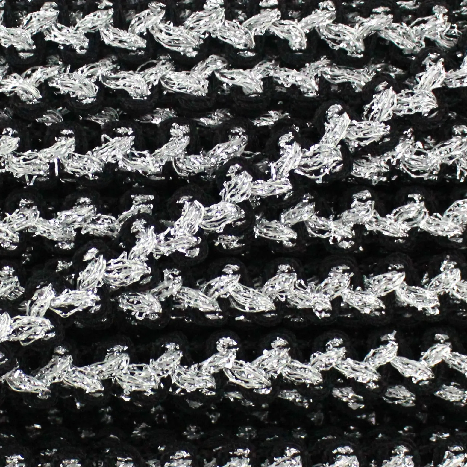 Galon Gala lurex noir et argenté
