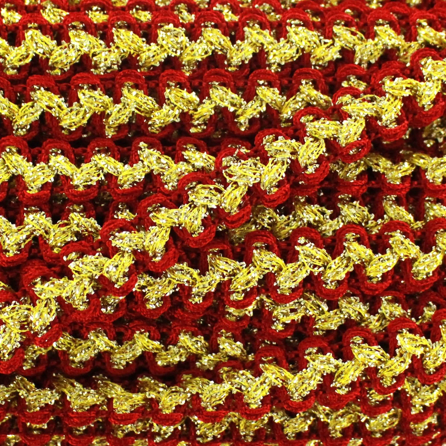 Galon Gala lurex rouge et doré