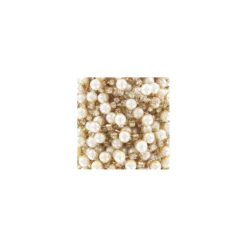 Galon perles et strass doré x 50cm