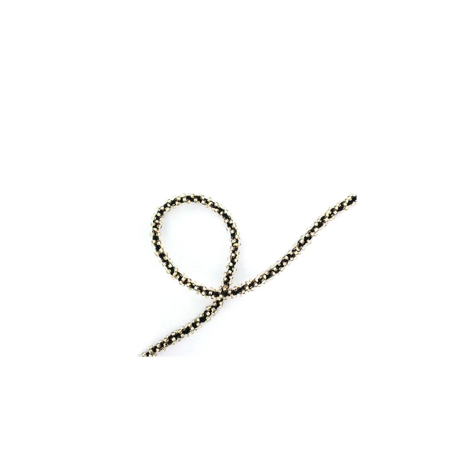 Galon Perles - noir/or