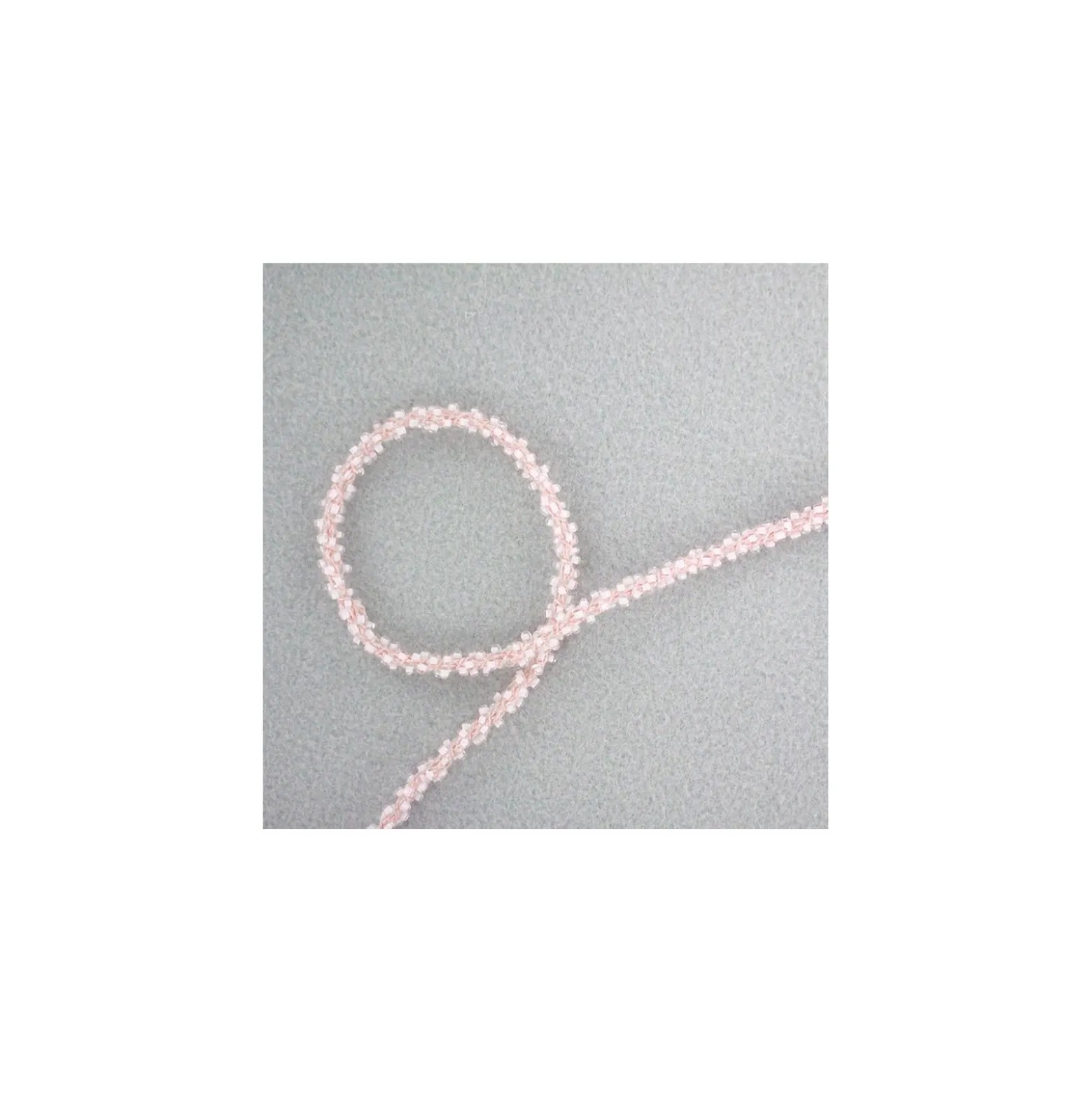 Galon Perles - rose clair