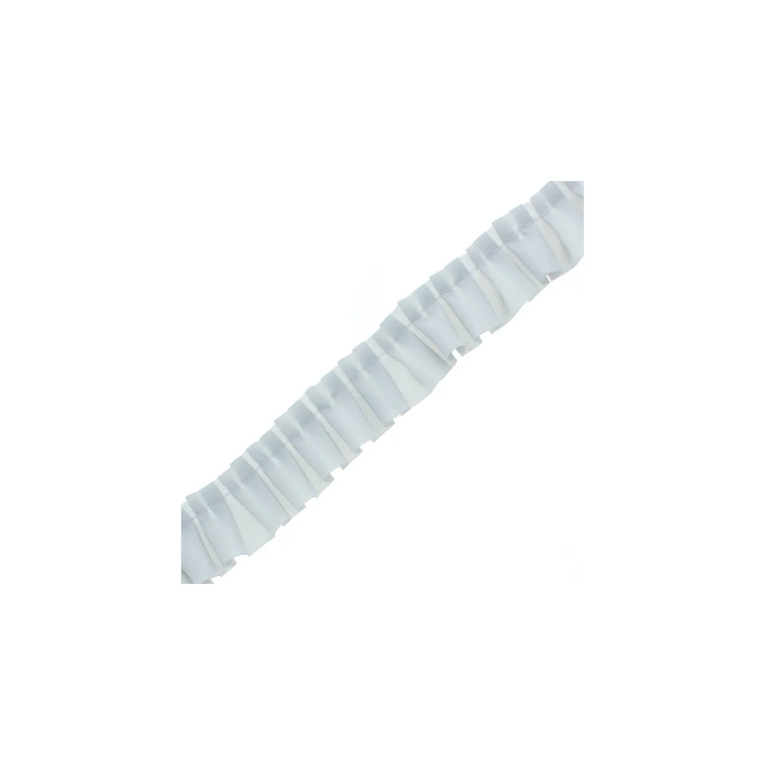Galon Plissé Polyester Aura - Gris Perle