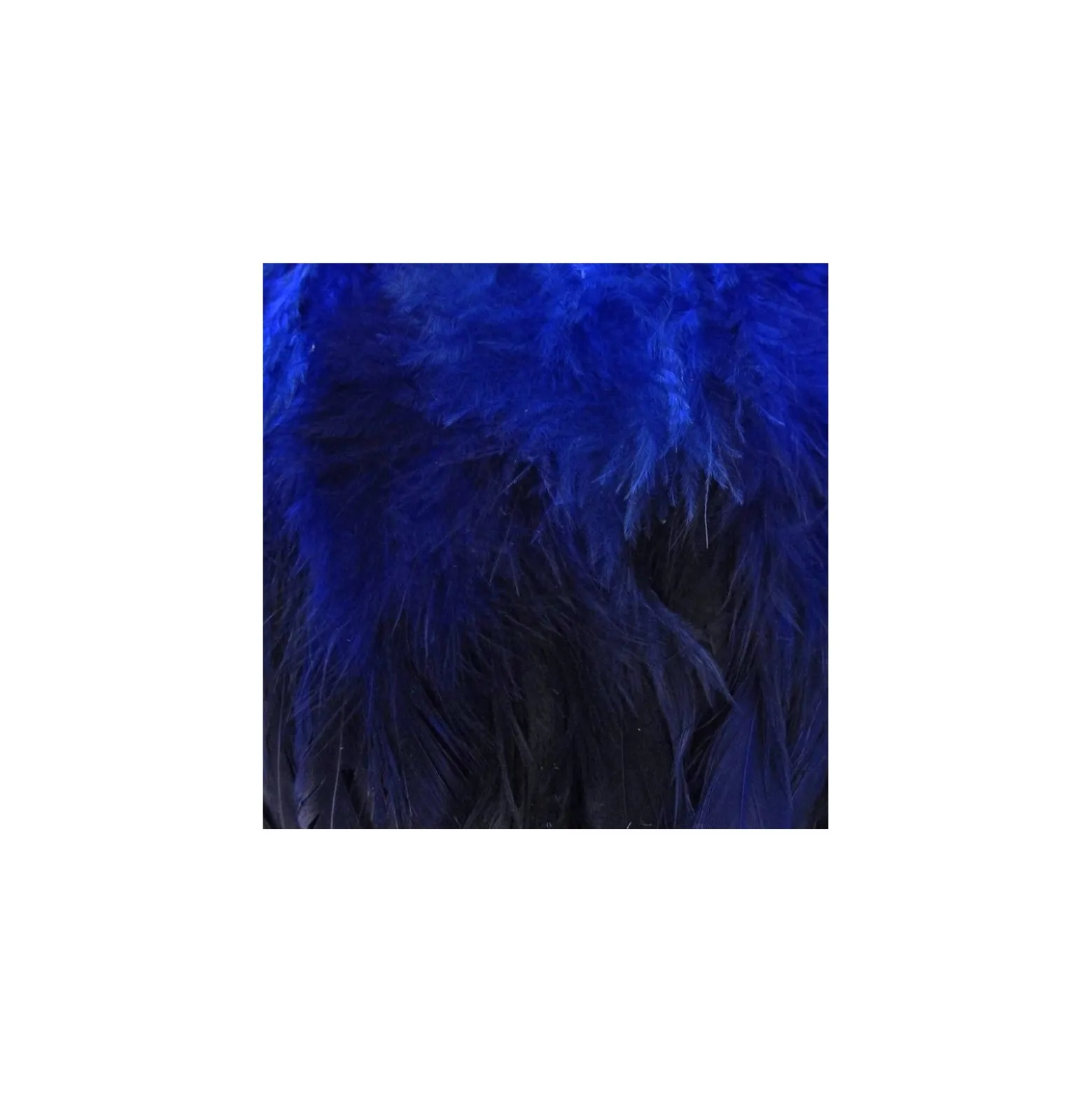 Galon Plume effet nacré 10cm - bleu navy x 50cm