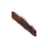 Galon plume feutrine chocolat x 20 cm
