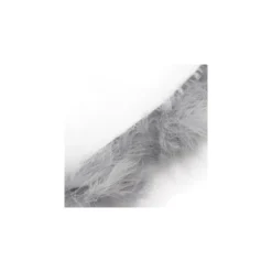 Galon Plumes cheveux d'ange gris x 30cm