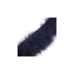 Galon Plumes cheveux d'ange Marine x 30cm