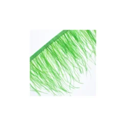 Galon Plumes d'Autruche Rio 14 cm - Vert Pomme x 50cm