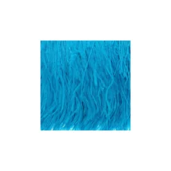 Galon Plumes d'Autruche Rio 14 cm - Turquoise x 50cm