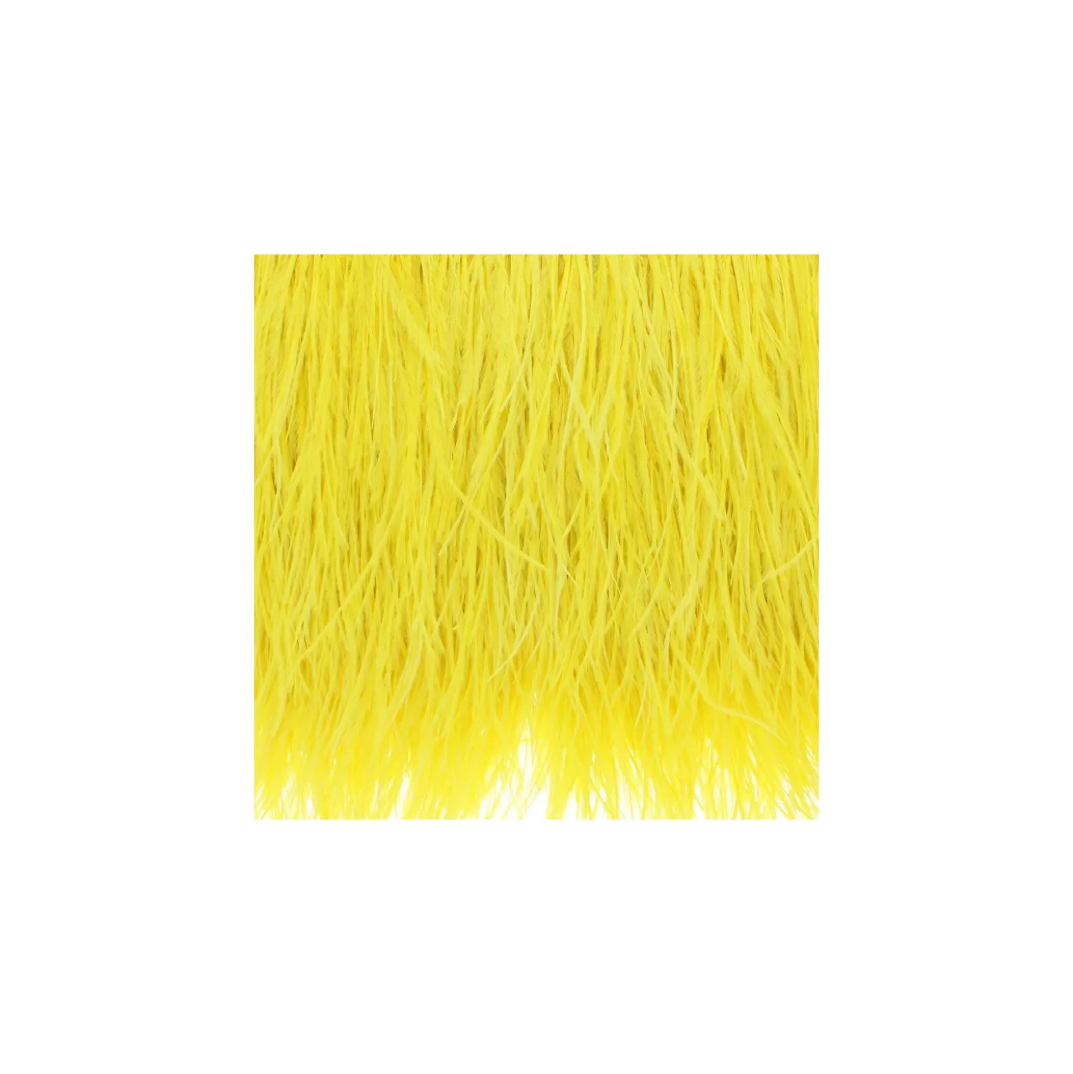 Galon Plumes d'Autruche Rio 14 cm - Jaune x 50cm