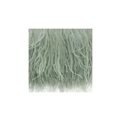 Galon Plumes d'Autruche Rio 14 cm - Pistache x 50cm