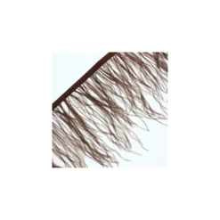 Galon Plumes d'Autruche Rio 14 cm - Marron x 50cm