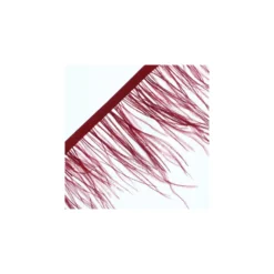 Galon Plumes d'Autruche Rio 14 cm - Grenat x 50cm