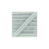 Galon rayures lurex 15 mm - argent/écru
