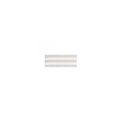 Galon rayures lurex 15 mm - argent/écru