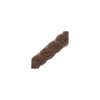 Galon rose sur tulle marron x 50 cm
