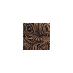 Galon rose sur tulle marron x 50 cm