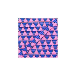 Galon réversible ZigZag - Fuchsia/bleu