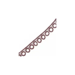 Guipure Cercle Lie de Vin