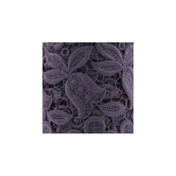 Guipure Fleurs Adèle 23 cm parme x 50cm