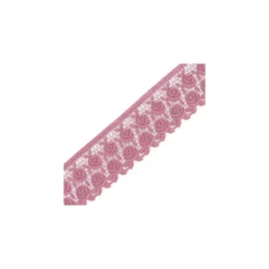 Guipure Fleurs Rosa 60 mm Rose x 50cm