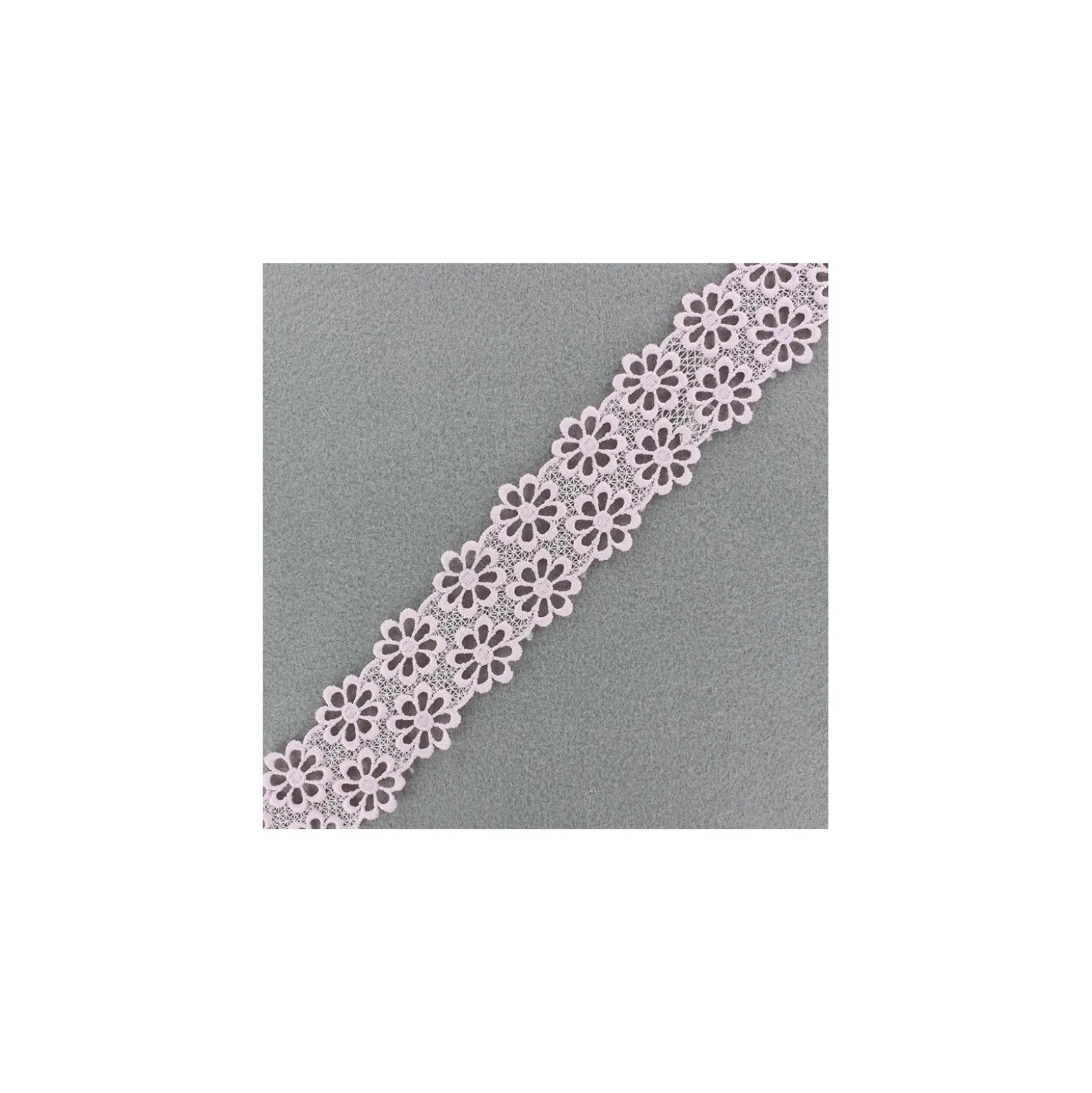 Guipure Paquerette 40 mm - rose clair