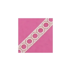 Guipure passe tringle 30mm écru
