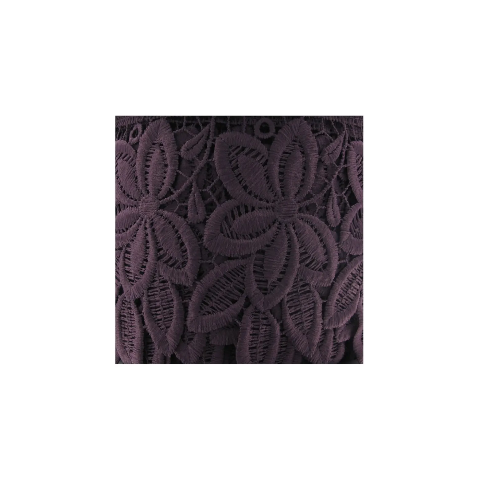 Guipure Polyester Fleurs 105mm Violet x 50cm