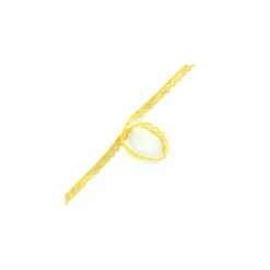 Guipure Vintage 10mm - jaune