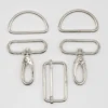 Kit bouclerie pour sacs et bananes - 50 mm argent