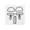 Kit bouclerie pour sacs et bananes - 50 mm noir