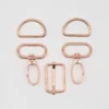 Kit bouclerie pour sacs et bananes - 25 mm rose gold