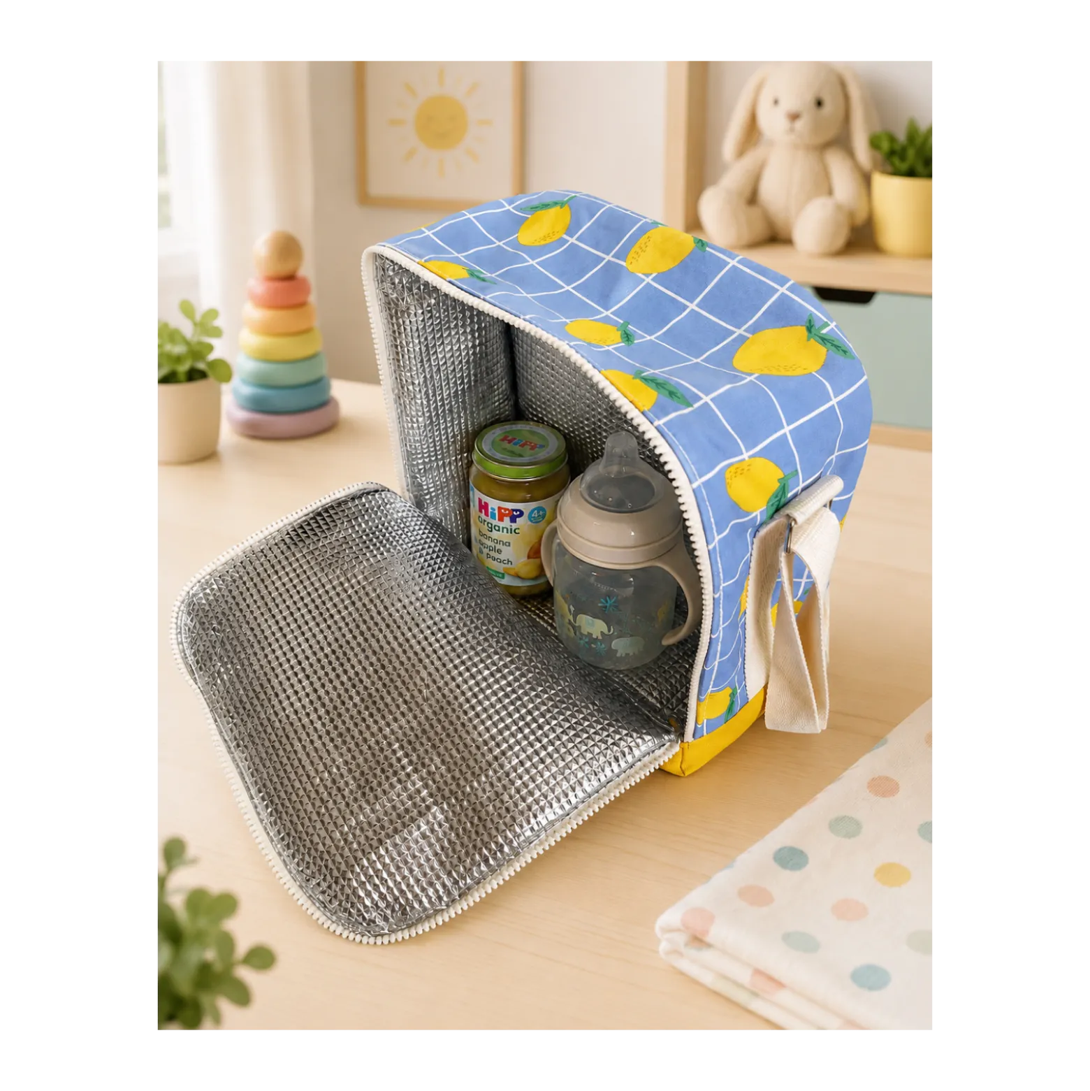 Kit couture lunch bag - Citron bleu