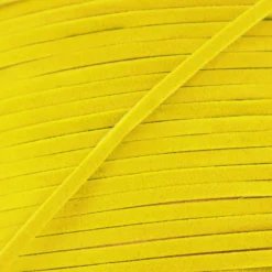 Lacet aspect daim jaune