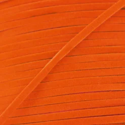 Lacet aspect daim orange