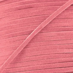 Lacet aspect daim rose