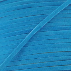 Lacet aspect daim turquoise