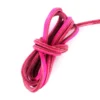 Lacet plat en cuir3 mm - Rose Flashy (vendu à l'unité)
