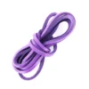 Lacet plat en cuir3 mm - Violet (vendu à l'unité)