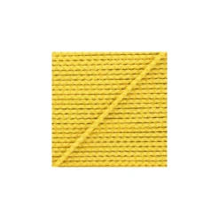 Lacet tressé rond en cuir5 mm - Jaune x 50cm