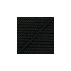Lacet tressé rond en cuir5 mm - Noir x 50cm