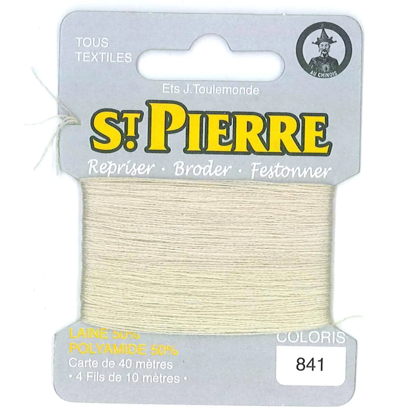 Laine Saint Pierre pour repriser / broder - lichen n°841
