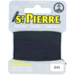 Laine Saint Pierre pour repriser / broder - marine foncé n°645