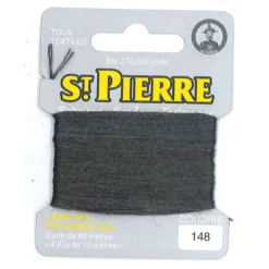 Laine Saint Pierre pour repriser / broder - gris n°148
