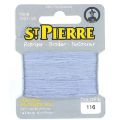 Laine Saint Pierre pour repriser / broder - gris clair n°116